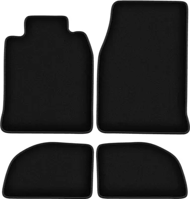Immagine prodotto di Tappetini in velluto per Porsche 944 (1976-1988, coupé) neri, set 4 pz, con fissaggi