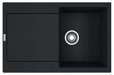 Immagine prodotto di Franke Maris lavello da incasso Fragranit lavello MRG 611-78 BlackMatt pulsante in acciaio inox da 45 cm 114.0627.366
