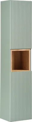 Produktbild von Hängesäule Jade 2 Türen, Grün und Holzoptik