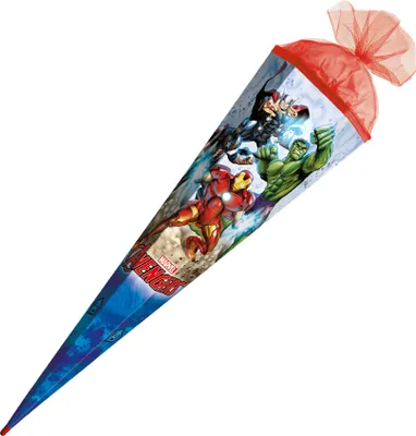 Obrázok produktu pre Školský kužeľ / cukrový kužeľ / 85 cm / štvorcový / "The Avengers"