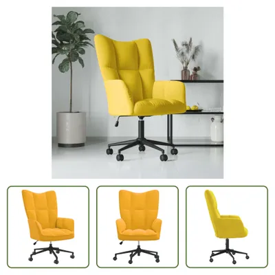 Image de The Living Store Relaxsessel Senfgelb Samt