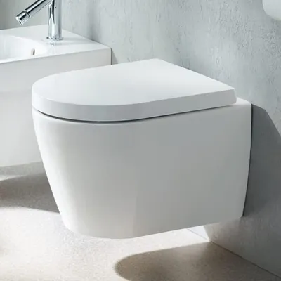 Produktbild von Duravit ME by Starck Wand-WC Compact Rimless mit HygieneGlaze