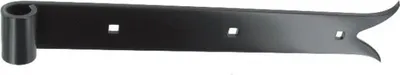 Image de Penture droite - Queue de carpe - Hauteur : 39mm x épaisseur : 4,5 mm Ø 16 L.600MM