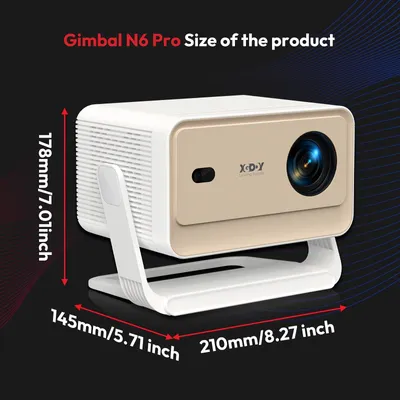 Imagen del producto de Proyector - Mini proyector - Cine en casa - Proyector inteligente - Full HD 1920x1080 - 700 lúmenes ANSI