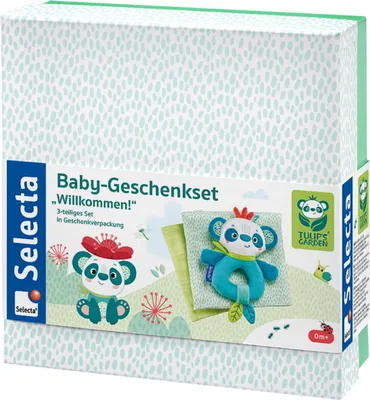 Produktbild von TULIP'S GARDEN by Selecta Babywelt Baby-Geschenkset Willkommen! 3-teilig 61080