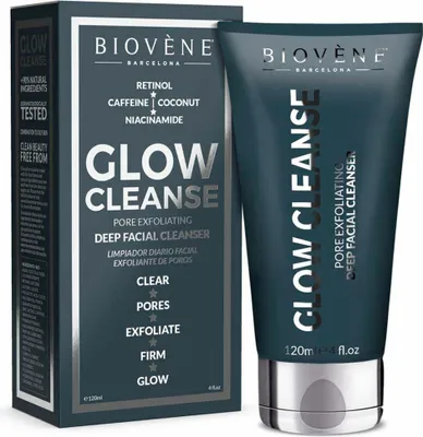 Zdjęcie produktu dla Biovene Glow Cleanse Pore Exfoliating Deep Facial Cleanser 120ml