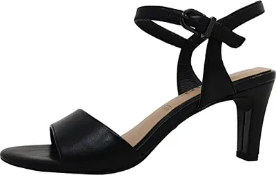Produktbild von Tamaris Damen Sandale Sandalette elegant Stilettoabsatz 1-28008-42, Größe:41 EU, Farbe:Schwarz