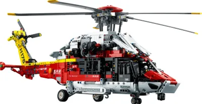 Produktbild von LEGO 42145 Technic Airbus H175 Rettungshubschrauber, Modellbausatz für Kinder, Spielzeug-Hubschrauber mit drehbaren Rotoren und motorisierten Funktionen, Lernspielzeug