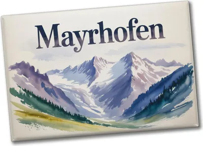 Produktbild von Mayrhofen Souvenir Souvenir Magnet mit Bergmotiv