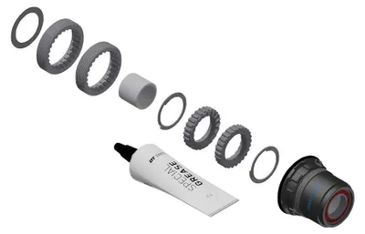 Image de Kit de conversion DT Swiss moyeu HR acier, 3 Pawl in Ratchet, Sram XD, noir (1 kit)
