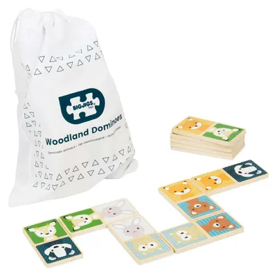 Produktbild von Bigjigs Holzdomino „Wilde Tiere“