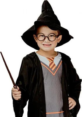 Produktbild von Halloween Wizard Zauberer Kostüm 130/140 cm