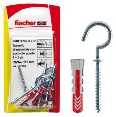 Obrázok produktu pre Hmoždinka „DUOPOWER“ s otvoreným okom 6/1 – Ø 6x30 mm