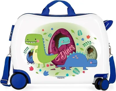 Obrázek produktu pro JOUMMABAGS Dětský kufřík na kolečkách MOVOM Dino MAXI ABS plast, 50x38x20 cm, objem 34 l