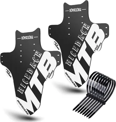 Imagen del producto de Guardabarros para bicicleta de montaña, de 20 a 29 pulgadas, 2 unidades, para la parte delantera y trasera, resistentes a salpicaduras