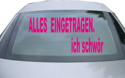Produktbild von Indigos UG - Aufkleber Heckscheibe & Motorklappe DE6206 - pink - 600x285 mm - alles eingetragen - Auto Scheiben Fenster Heckklappe Tuning Racing JDM - Die cut