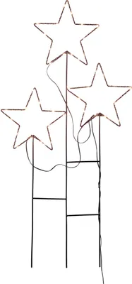 Immagine prodotto di 2.03 Spina da giardino STARS - 80cm - Batteria / Timer - LED da esterno