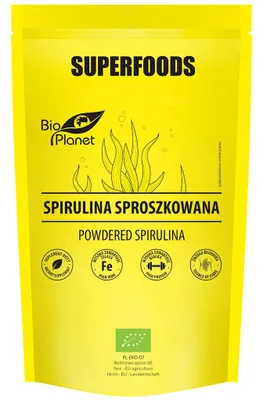 SPIRULINA SPROSZKOWANA BIO 200 g - BIO PLANET SUPERFOODS