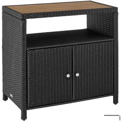 Produktbild von Gartenschrank Monscia höhenverstellbare Füße, 90 x 55,5 x 87 cm
