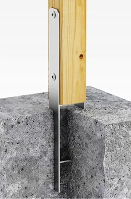 Produktbild von Domax PSH H-Pfostenträger für Beton feuerverzinkt 201 x 600 x 6 mm 1 St.