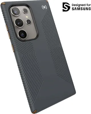 Produktbild von Speck Presidio2 Grip - Samsung Galaxy S24 Ultra Fall (Holzkohle Grau / Cool Bronze)