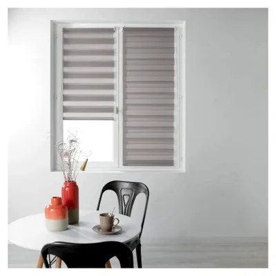 Produktbild von Innenrollo Tag und Nacht, 60 x 90 cm, Polyester, Taupe