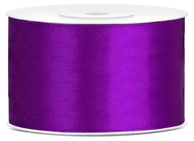 Produktbild von Lila Satinband Deko 38mm 25m