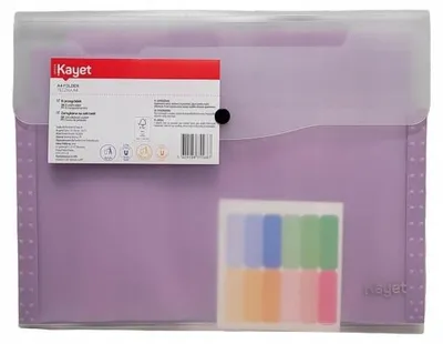 Produktbild von Kayet Mappe A4 8 Fächer mit Indexen Schnellverschluss