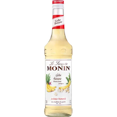 Zdjęcie produktu dla Monin Syrop bananowy słodki łagodny smak dojrzałych bananów 700ml