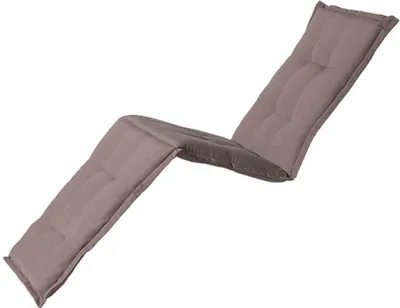Produktbild von Liegenauflage >Panama< in taupe, 50% Baumwolle, 45% Polyester - 190x8x65 (BxHxT)