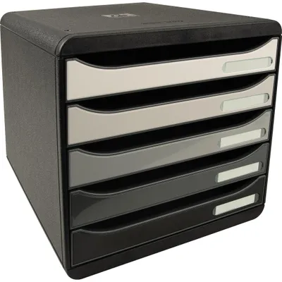 Productafbeelding van Exacompta Ladebox BIG-BOX PLUS 3097294D, 5 laden, zwart/grijs