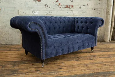 Produktbild von Chesterfield Stoffsofa Couch Polster designer 2 Sitzer Textil Sofas Couchen Neu