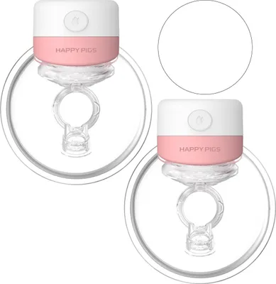Produktbild von 2er-Set tragbare elektrische Milchpumpen, leise Wearable-Design, LED-Display, 9 Intensitätsstufen, angenehm & effizient