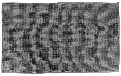 Produktbild von TENDANCE | Badvorleger - Badezimmerteppich - Duschvorleger - 45 x 75 cm - grau - 100% Mikrofaser - Badematte - Dekorativ - Badezimmer