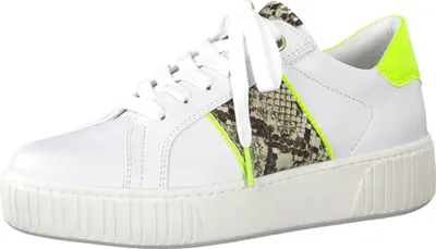 Produktbild von Marco Tozzi Damen Schnürschuhe 31972-36, 31972-37, 31972-38, 31972-39, 31972-40, 31972-41 MAT-2-2-23713-34 WEIß/NEONGELB 36