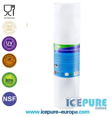 Immagine prodotto di filtro per sedimenti blu grande da 20 pollici e 50 micron di Alapure ALA-PP20BB-50