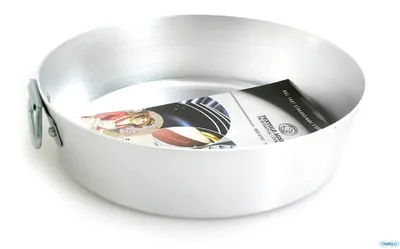 Productafbeelding van Pentole Agnelli, FAMA4328, kegelvormige bakvorm van aluminium met een stalen ring, duurzaam