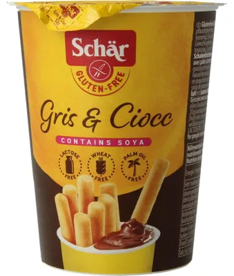 Productafbeelding van Dr. Schär Millygrissini & Chocolate Sticks (52 gr)