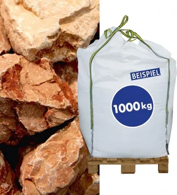 Produktbild von 1000kg BigBag Gabionen Steine Marmorkies Rosso Verona 70-120 mm
