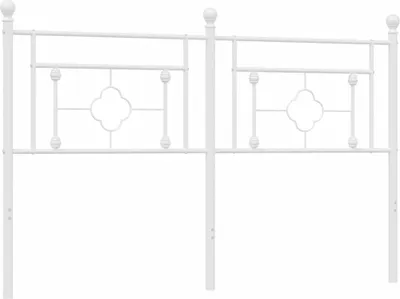 Produktbild von vidaXL Ersatz-Kopfteil Metall Weiß 160 cm