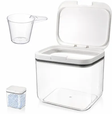 Waschmittelspender, transparent, Kunststoff, 22 cm