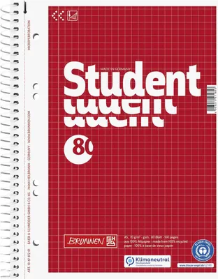 Produktbild von 5XBRUNNEN 106787201 Collegebl A5 kar RCP
