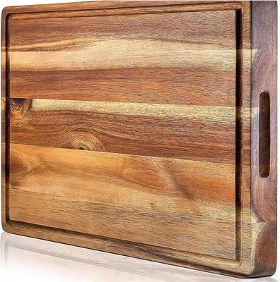 Produktbild von Schneidebrett aus Holz 39 x 25.5 cm, Akazienholz, 2.5 cm dick, für Küche