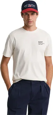 Immagine prodotto di Gant Small Graphic 2003300 Maglietta a maniche corte Beige M Uomo Beige M