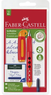 Produktbild von Faber Castell Schulfüller Scribolino brom/bl sort Feder RH