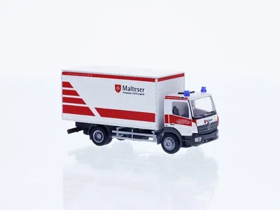 Zdjęcie produktu dla Rietze 72516 – 1:87 Mercedes-Benz Atego '19 GW-L Malteser Darmstadt – nowy