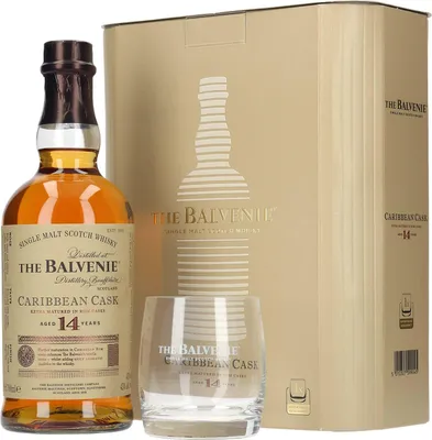 Produktbild von The Balvenie Whisky 14 Jahre & Tumblerglas.