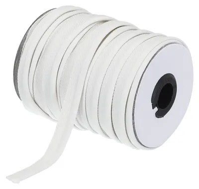 Paspelband 1 cm x 27,43 m, Polyester, Weiß – Nähzubehör