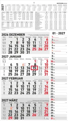 Produktbild von 4-Monatskalender Kombi 2027