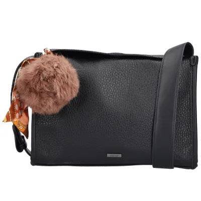 Produktbild von Rieker Damen Umhängetasche Reißverschluss Schultertasche Struktur H1656, Farbe:Schwarz